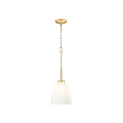 Naya Pendant Light in Modern Gold (8-Inch).
