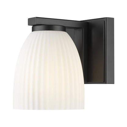 Naya Wall Light in Matte Black.