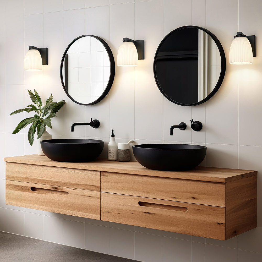 Naya Wall Light in bathroom.