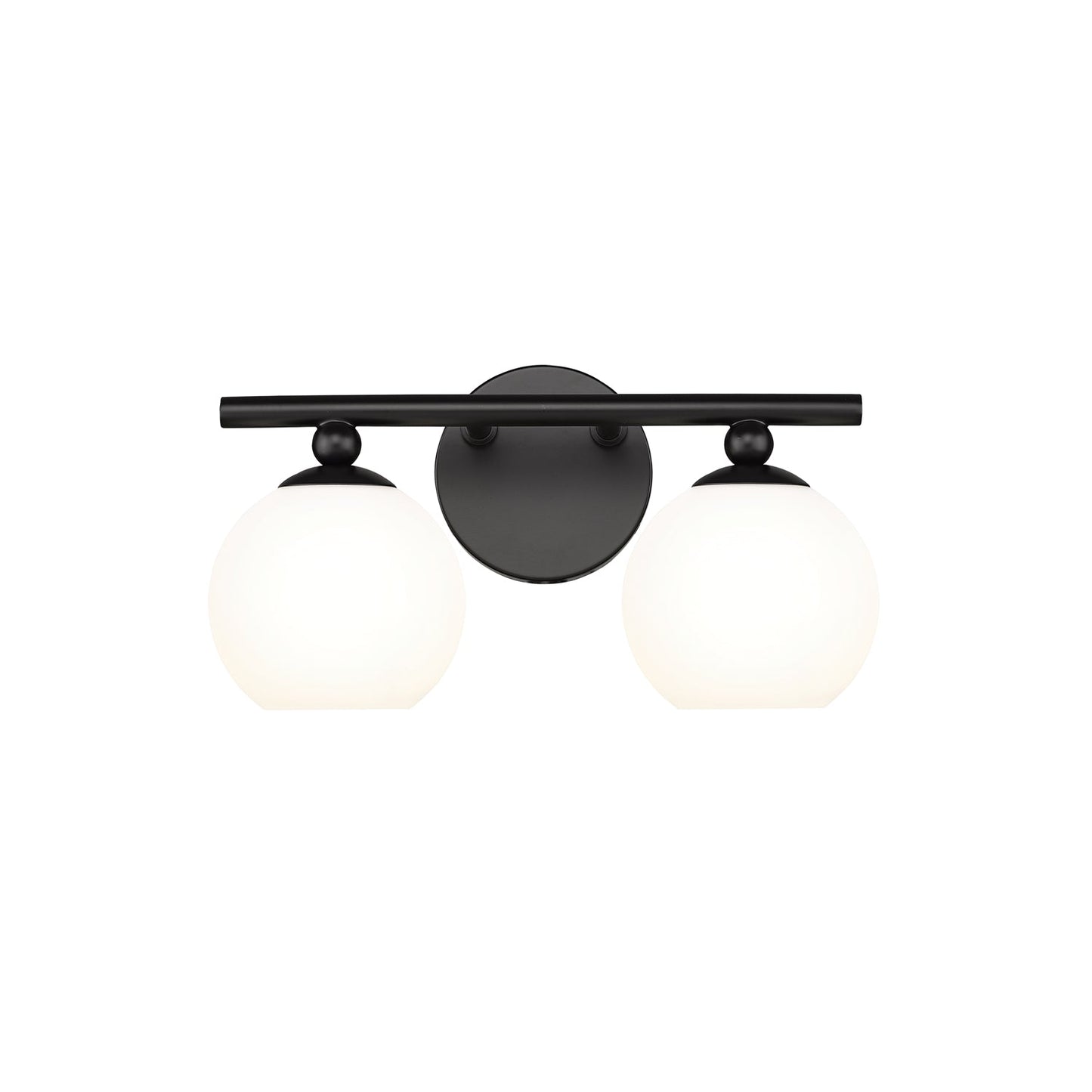 Neoma Bath Vanity Light in Matte Black (2-Light).