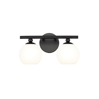 Neoma Bath Vanity Light in Matte Black (2-Light).