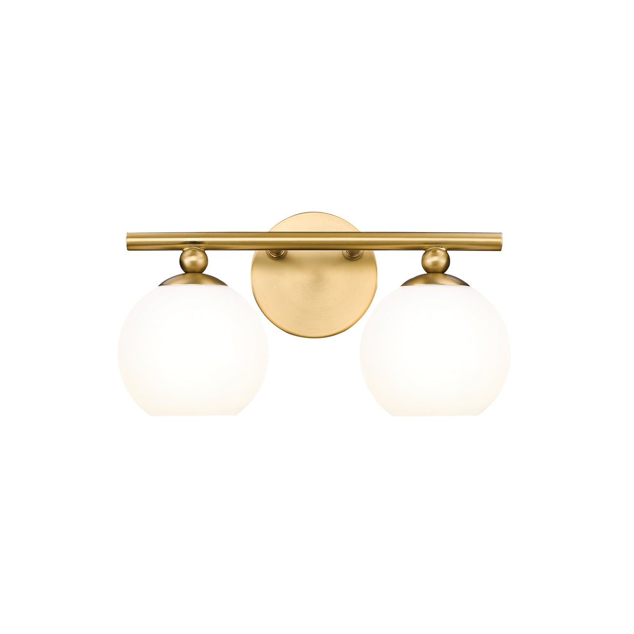 Neoma Bath Vanity Light in Modern Gold (2-Light).