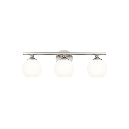 Neoma Bath Vanity Light in Brushed Nickel (3-Light).
