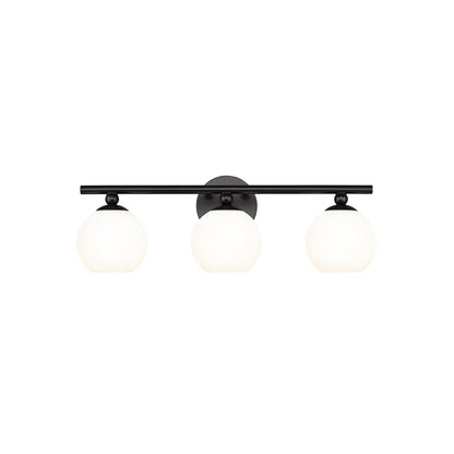Neoma Bath Vanity Light in Matte Black (3-Light).