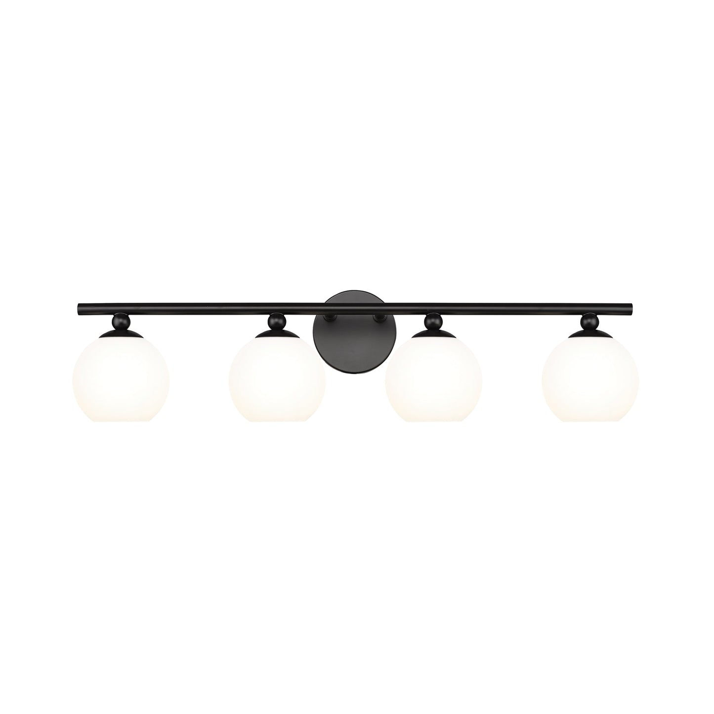Neoma Bath Vanity Light in Matte Black (4-Light).