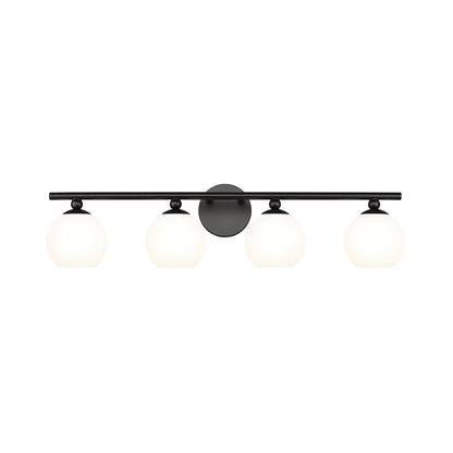 Neoma Bath Vanity Light in Matte Black (4-Light).