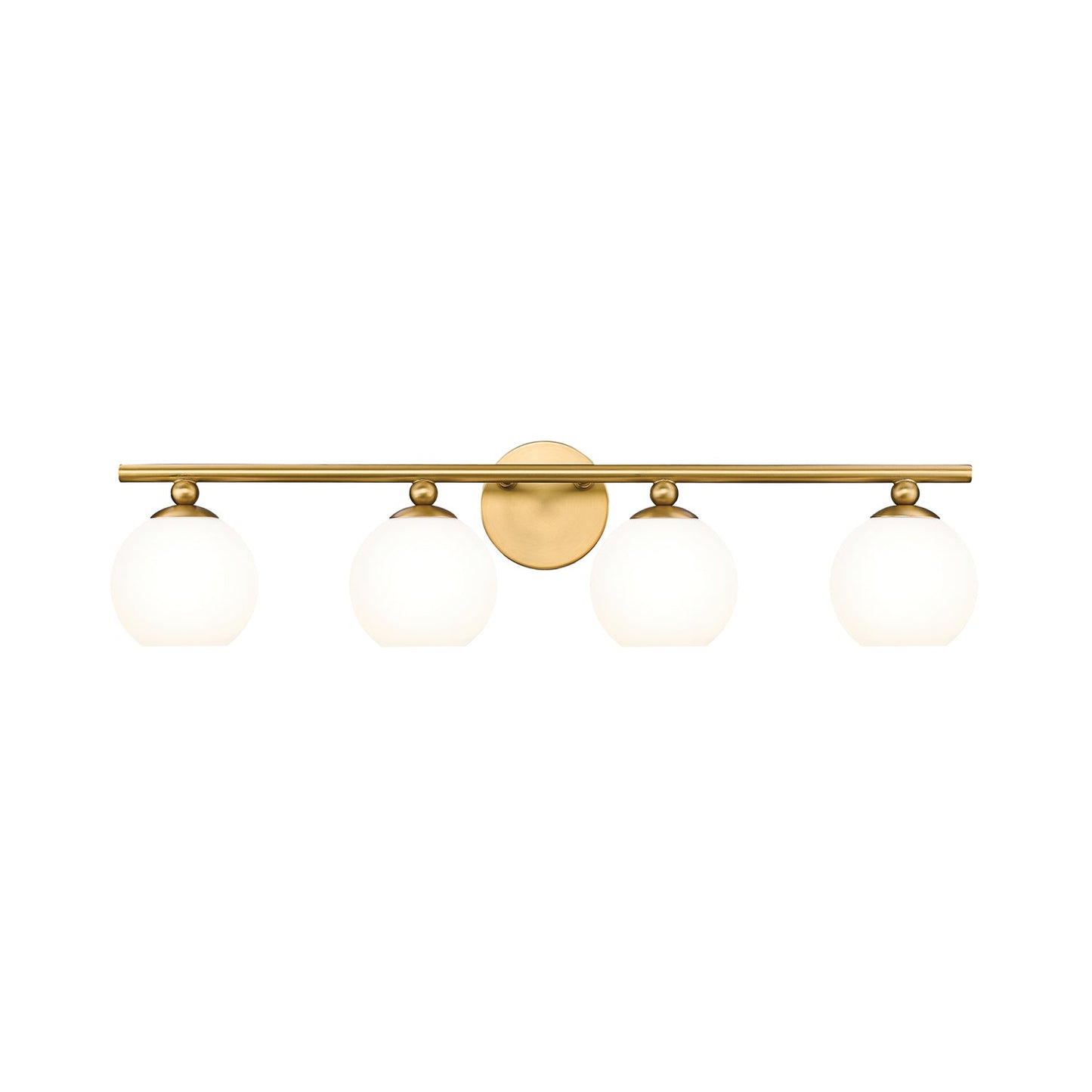 Neoma Bath Vanity Light in Modern Gold (4-Light).