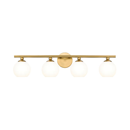 Neoma Bath Vanity Light in Modern Gold (4-Light).