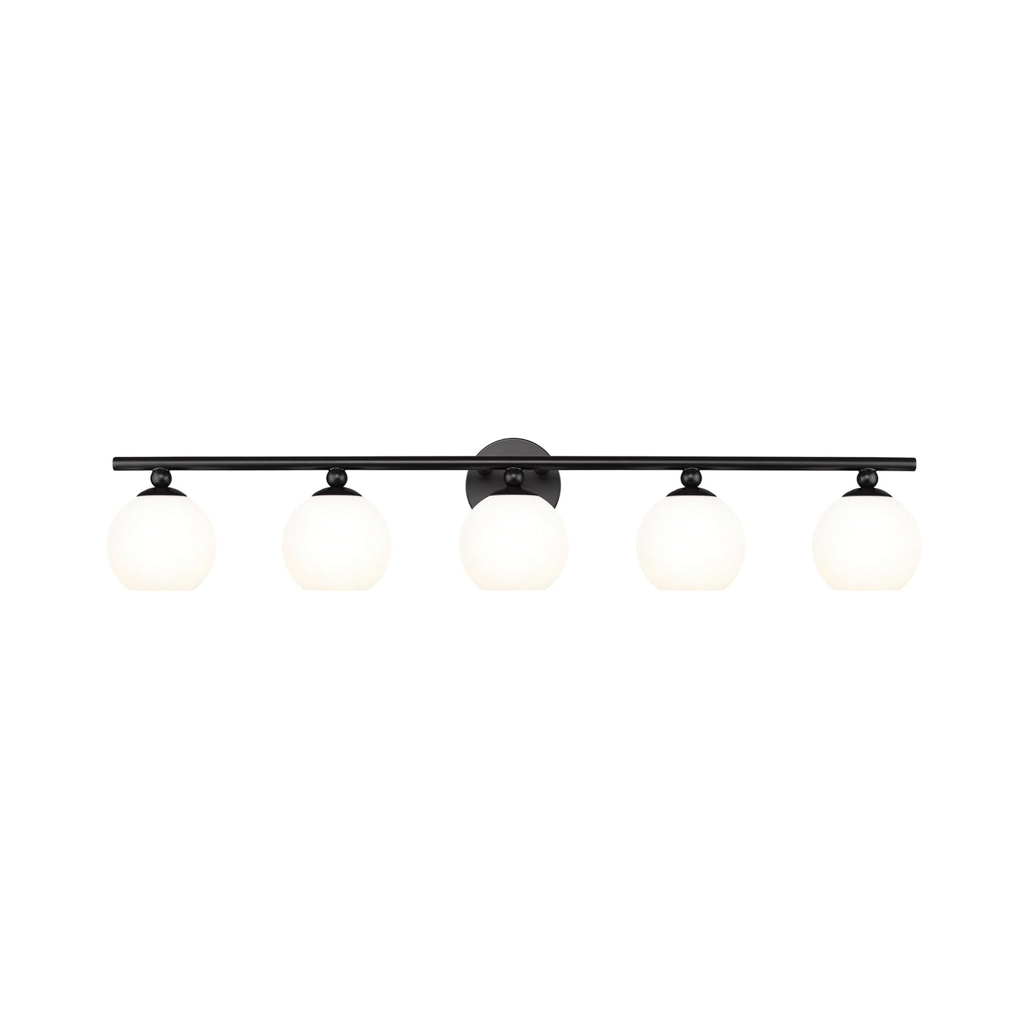 Neoma Bath Vanity Light in Matte Black (5-Light).