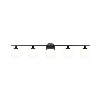 Neoma Bath Vanity Light in Matte Black (5-Light).