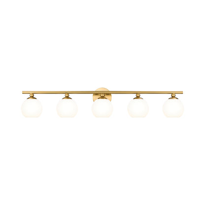 Neoma Bath Vanity Light in Modern Gold (5-Light).