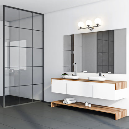 Neoma Bath Vanity Light in bathroom.