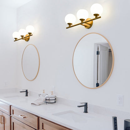 Neoma Bath Vanity Light in bathroom.