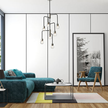 Neutra Chandelier in living room.
