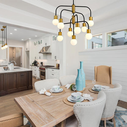 Neutra Chandelier in dining room.