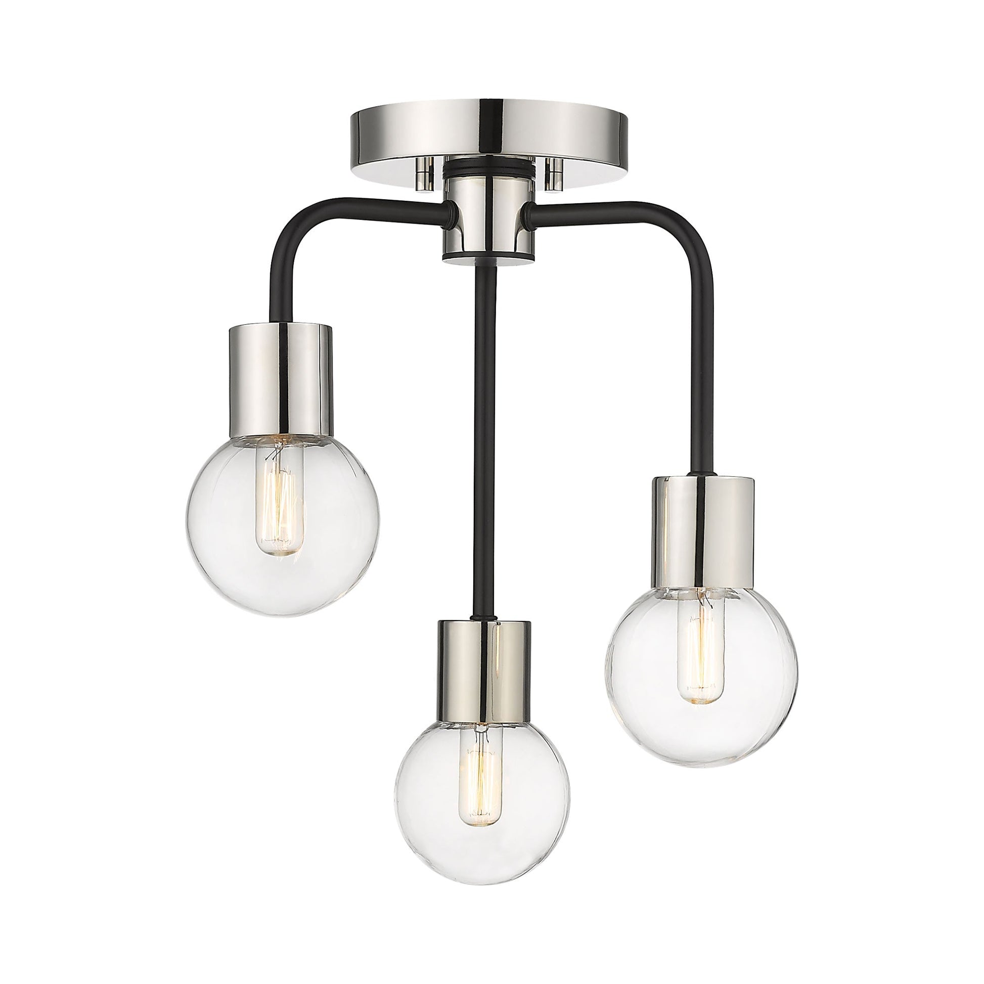 Neutra Semi Flush Mount Ceiling Light in Detail.