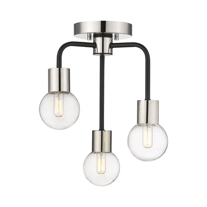 Neutra Semi Flush Mount Ceiling Light in Detail.