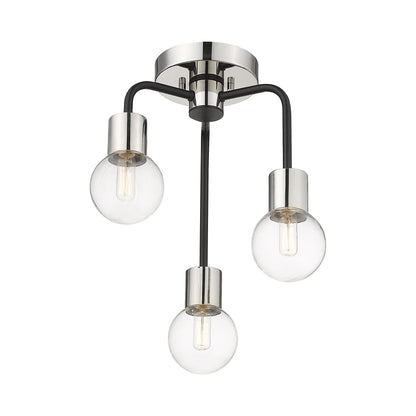 Neutra Semi Flush Mount Ceiling Light in Detail.