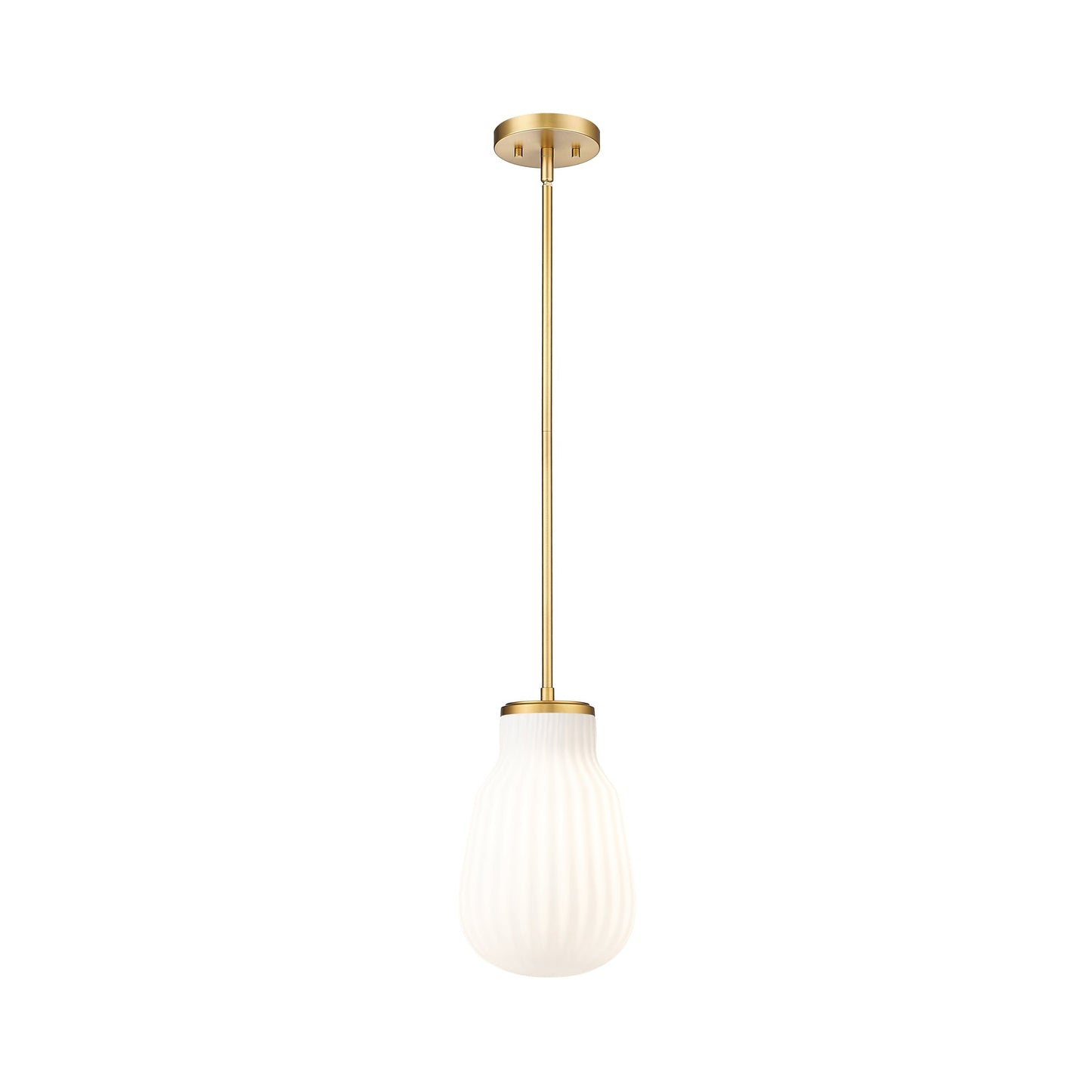 Newbury Pendant Light in Modern Gold (8-Inch).