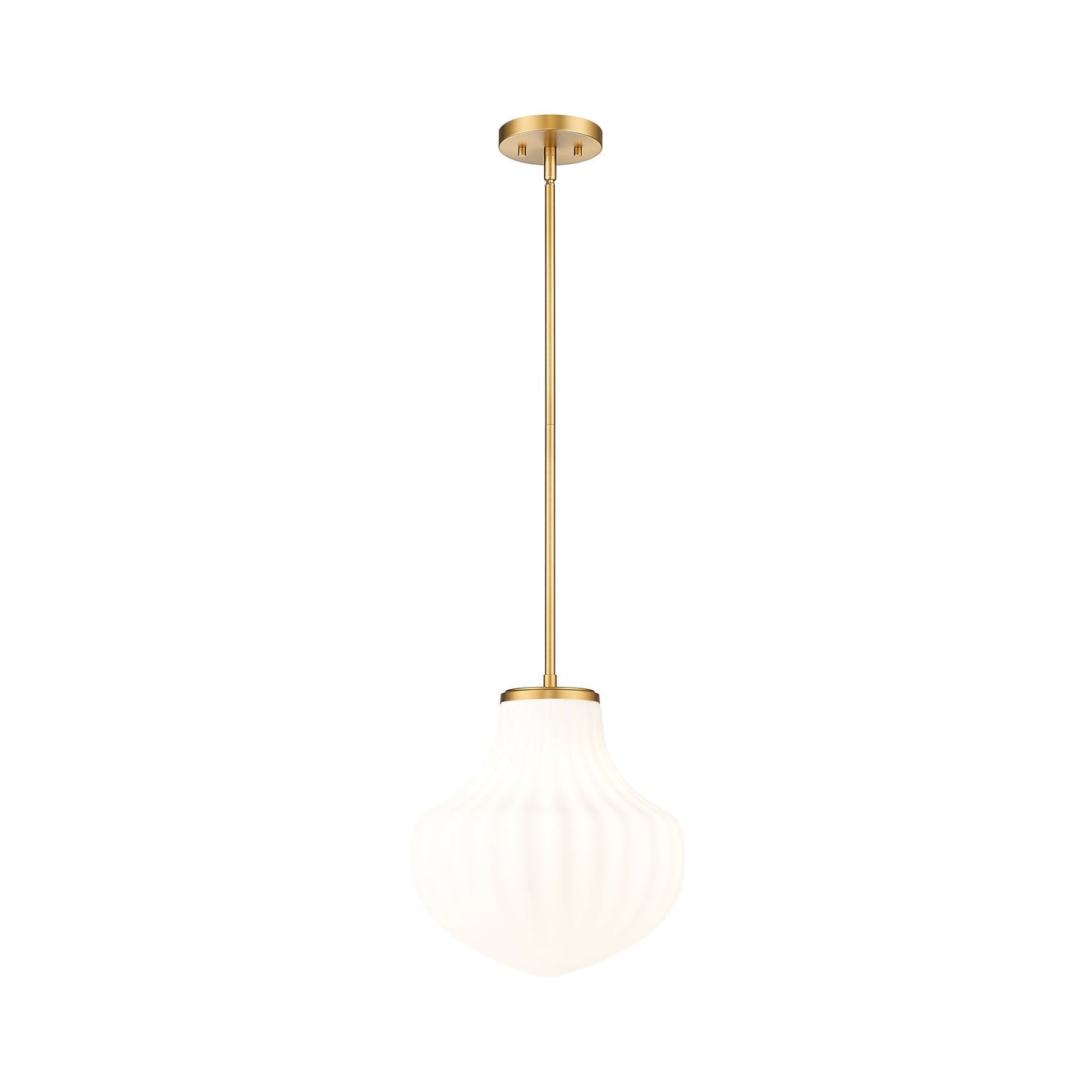 Newbury Pendant Light in Modern Gold (13-Inch).