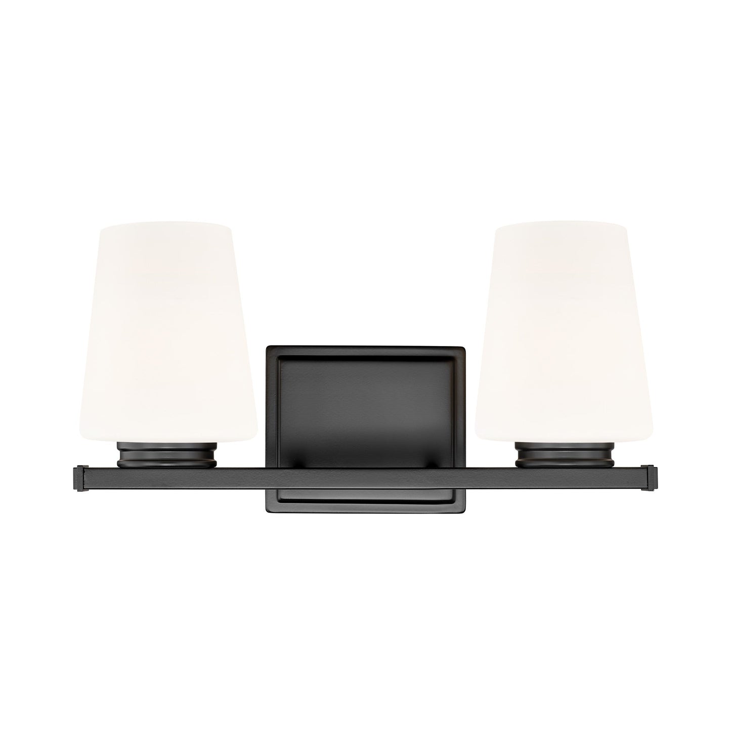 Nextra Bath Vanity Light in Matte Black (2-Light).