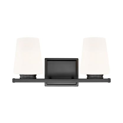 Nextra Bath Vanity Light in Matte Black (2-Light).