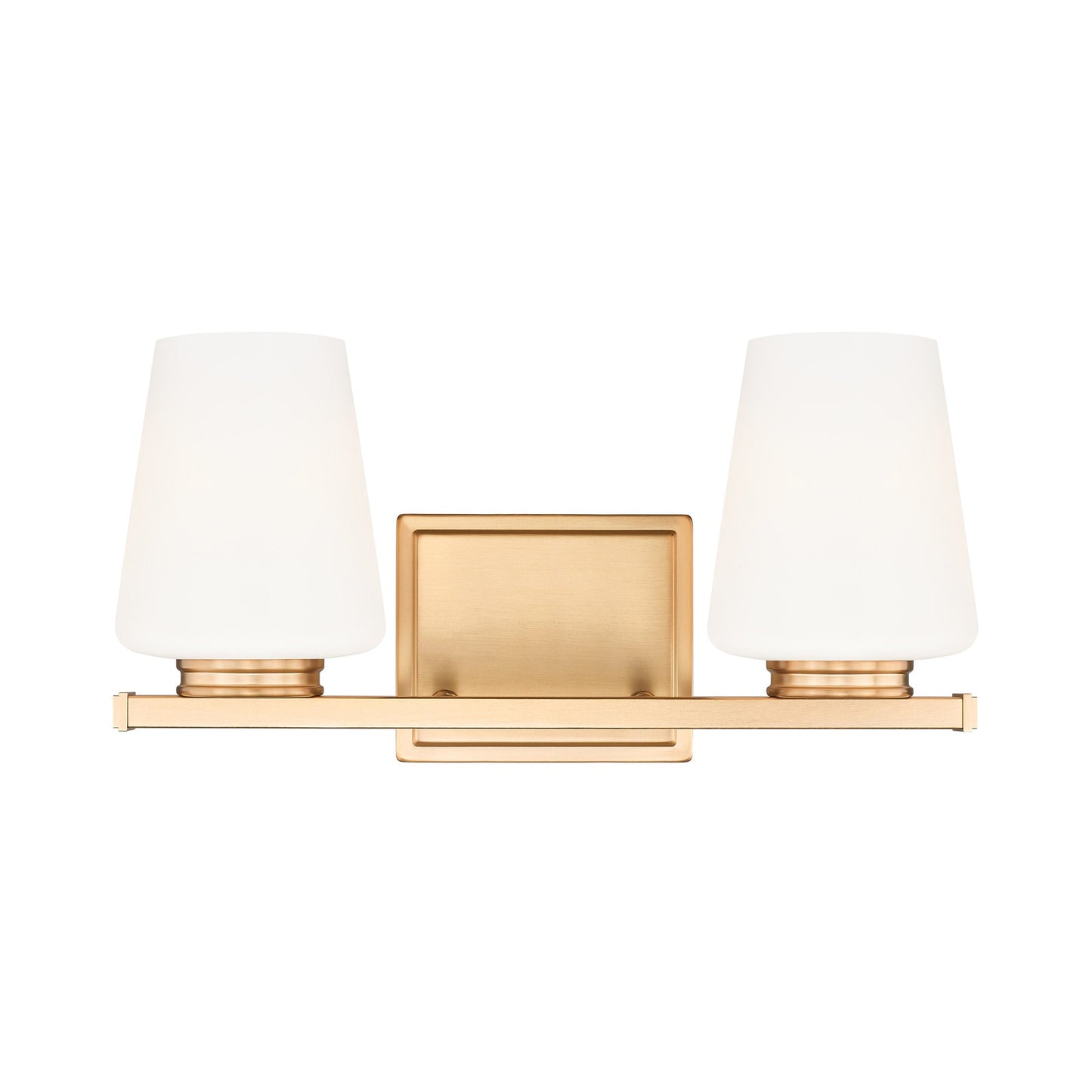 Nextra Bath Vanity Light in Modern Gold (2-Light).