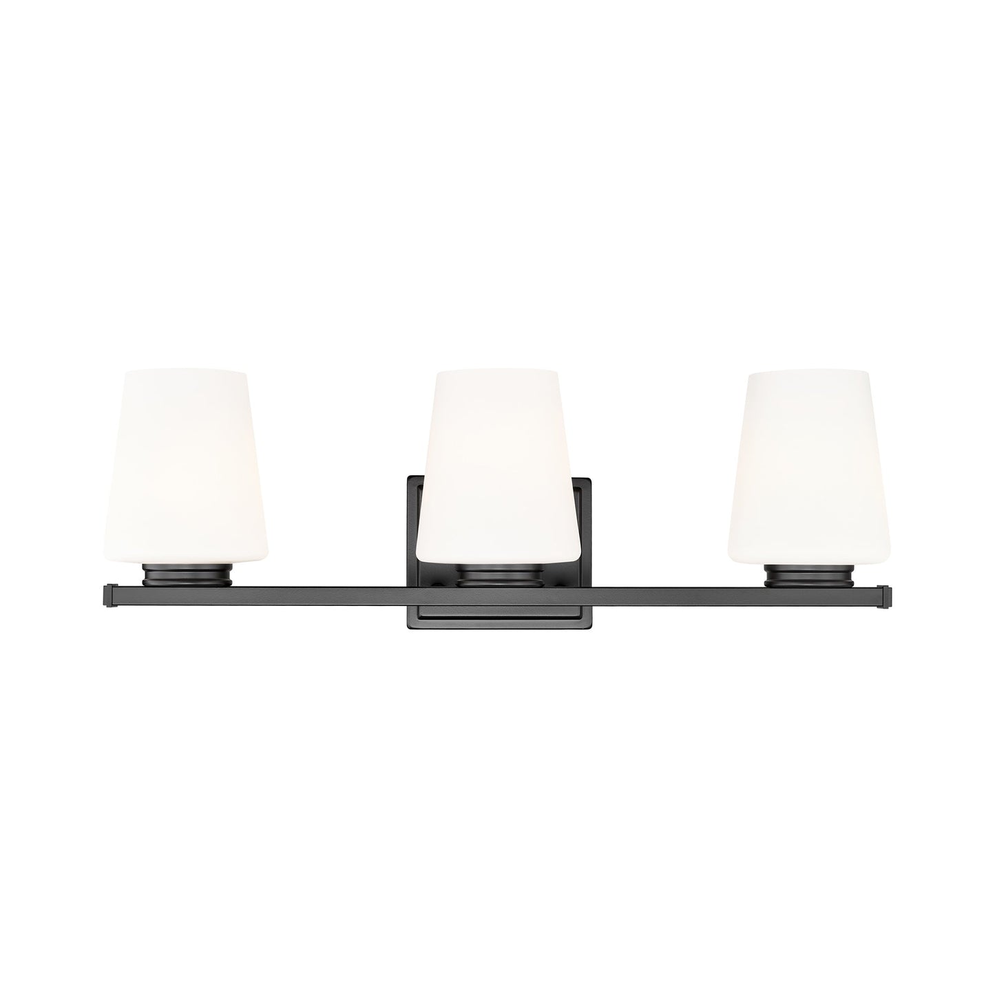 Nextra Bath Vanity Light in Matte Black (3-Light).