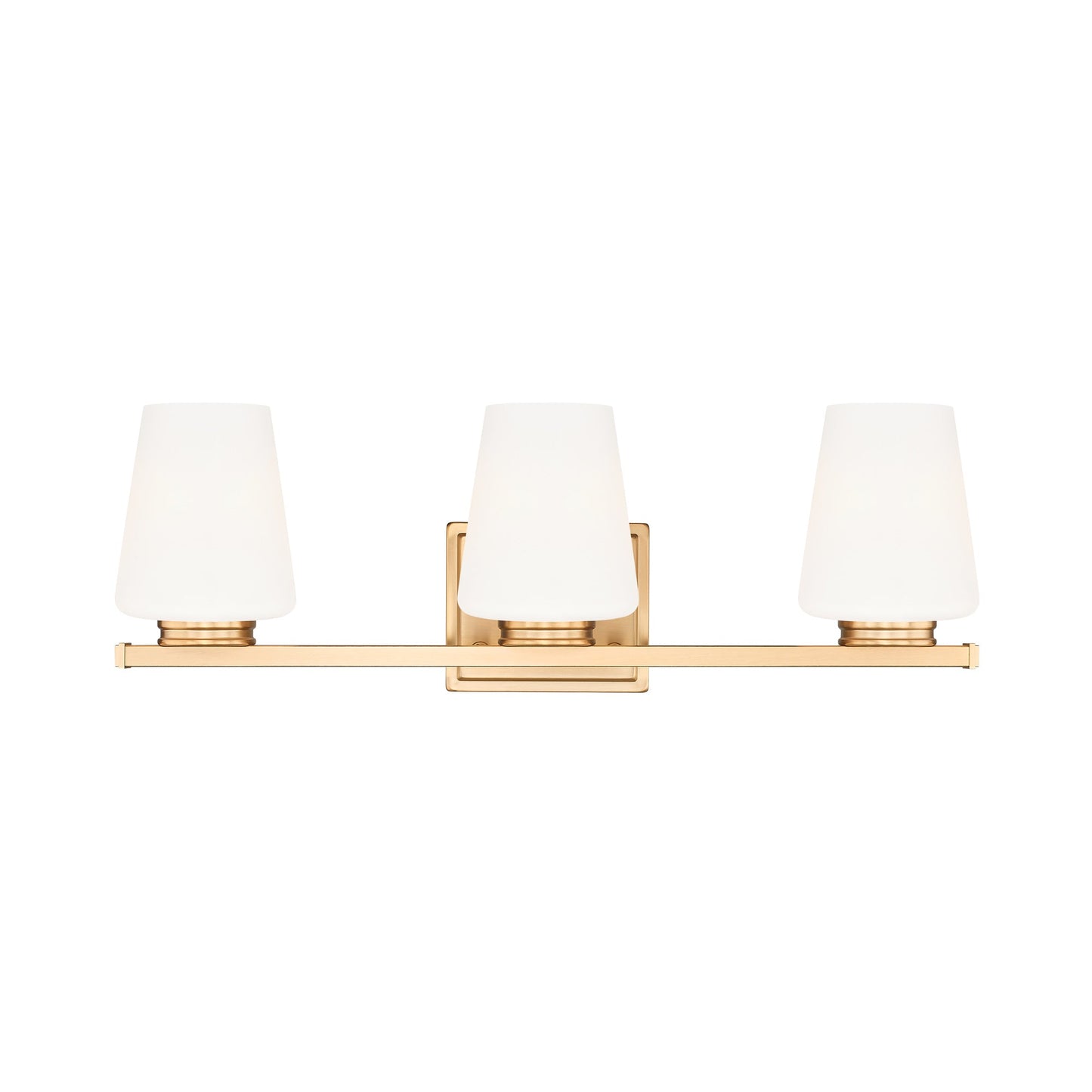 Nextra Bath Vanity Light in Modern Gold (3-Light).