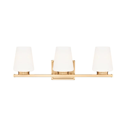 Nextra Bath Vanity Light in Modern Gold (3-Light).