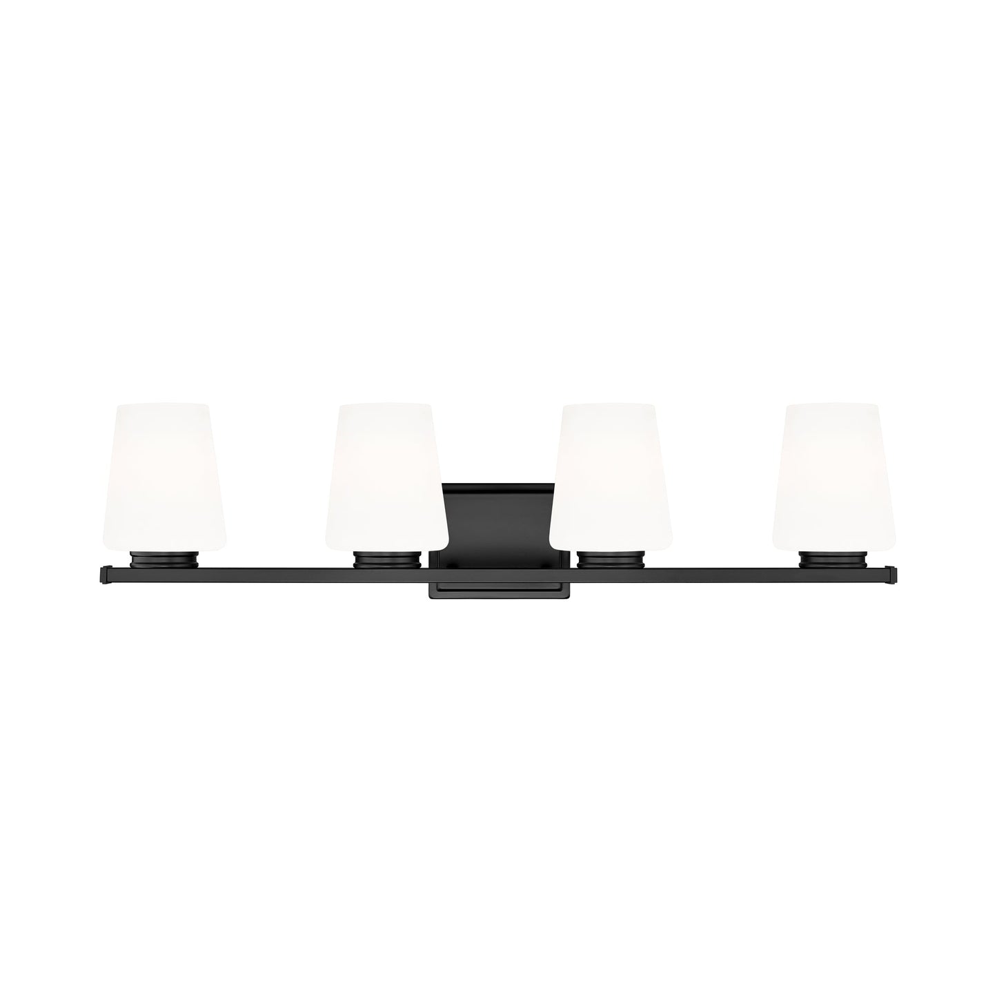 Nextra Bath Vanity Light in Matte Black (4-Light).