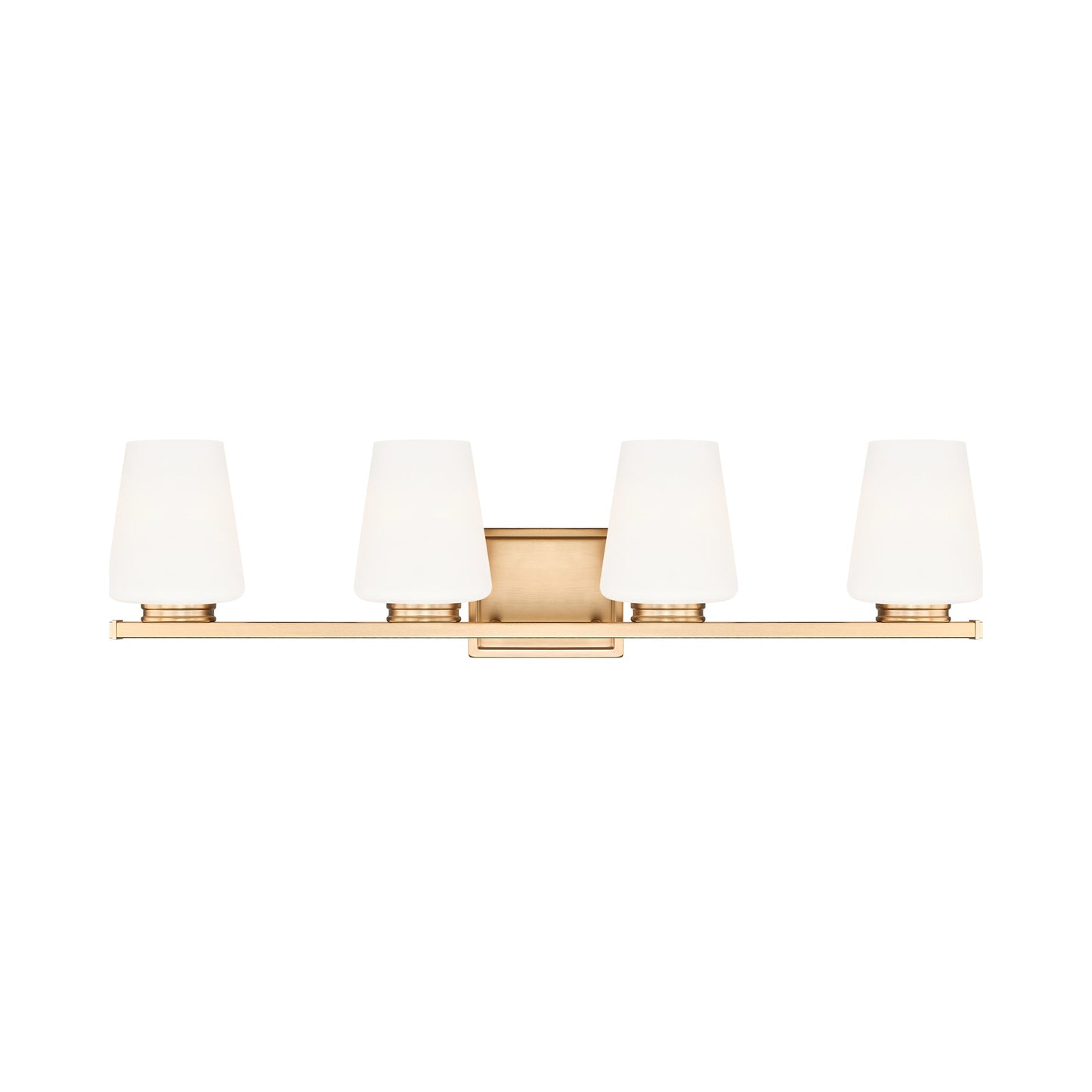 Nextra Bath Vanity Light in Modern Gold (4-Light).