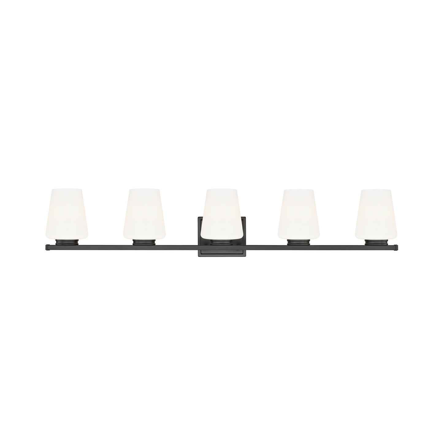 Nextra Bath Vanity Light in Matte Black (5-Light).