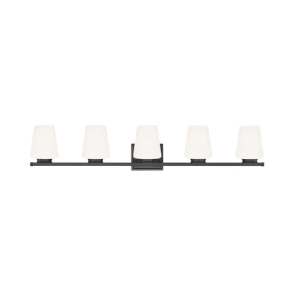 Nextra Bath Vanity Light in Matte Black (5-Light).