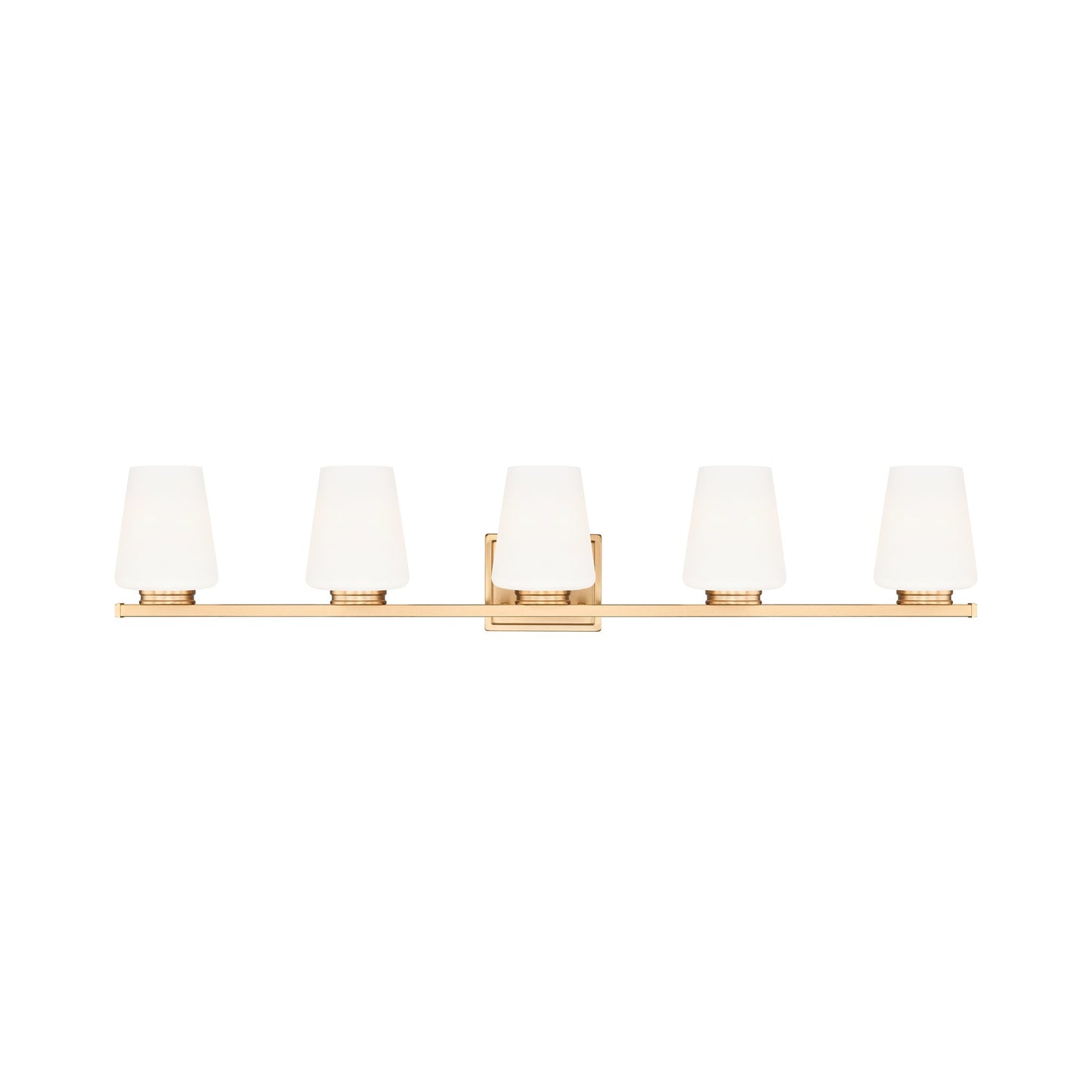 Nextra Bath Vanity Light in Modern Gold (5-Light).