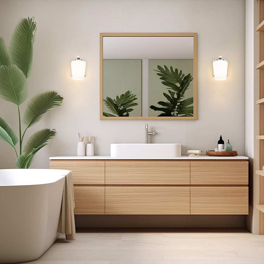 Nextra Wall Light in bathroom.