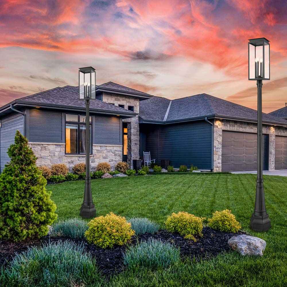 Nova 564 Outdoor Post Light in Outside Area.