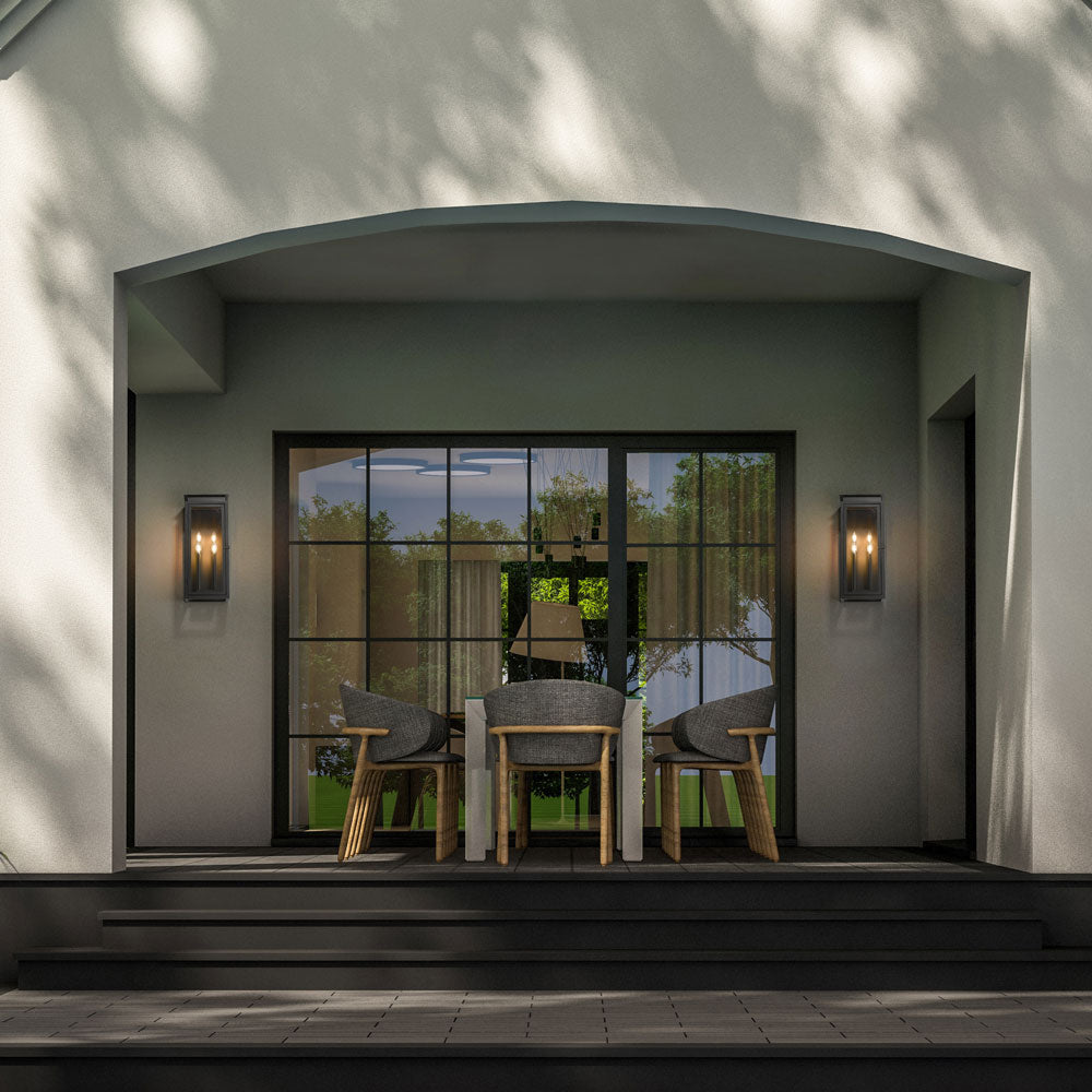 Nova Outdoor Wall Light in Outside Area.