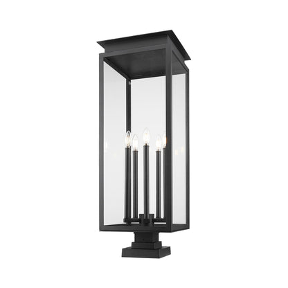 Nova Square Outdoor Pier Mount Light in Detail.