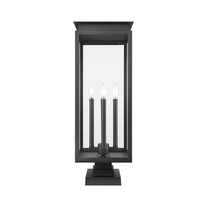 Nova Square Outdoor Pier Mount Light in Detail.