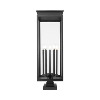 Nova Square Outdoor Pier Mount Light in Detail.