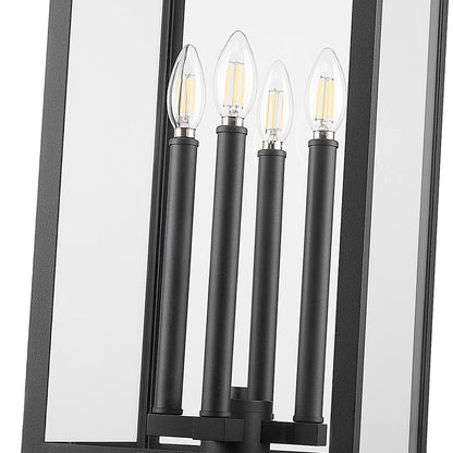 Nova Square Outdoor Pier Mount Light in Detail.