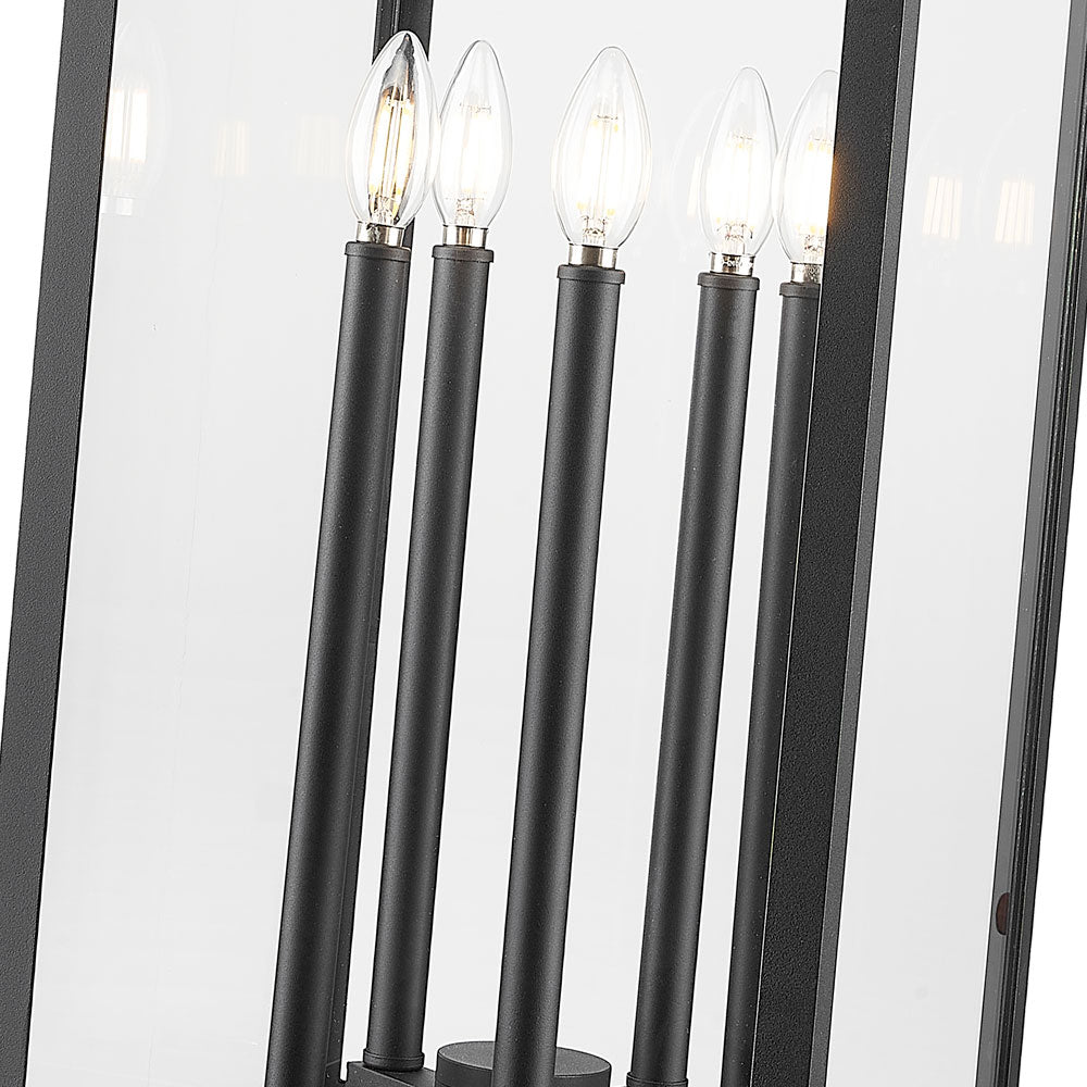 Nova Square Outdoor Pier Mount Light in Detail.