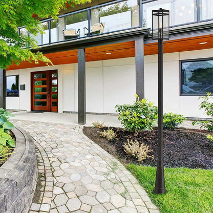 Nuri 519P Outdoor Post Light in Outside Area.