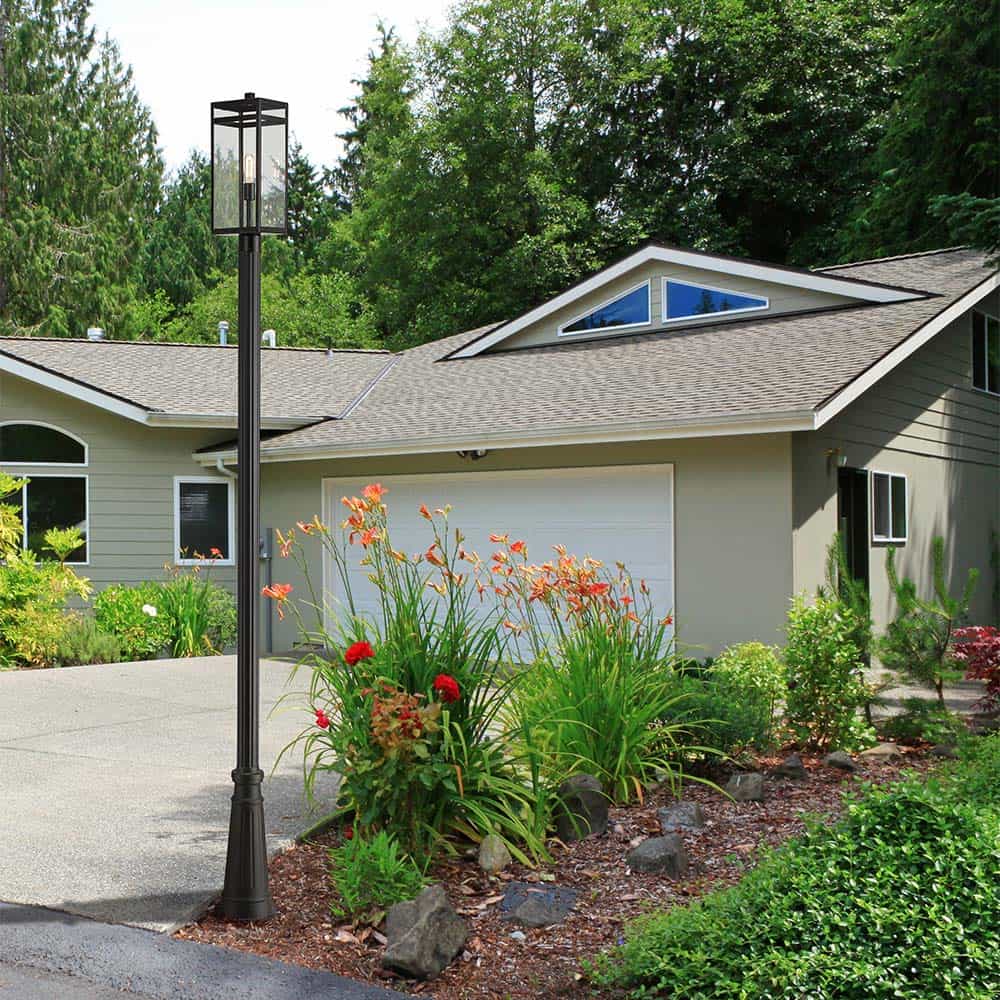 Nuri 519P Outdoor Post Light in Outside Area.
