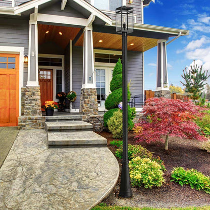Nuri 519P Outdoor Post Light in Outside Area.