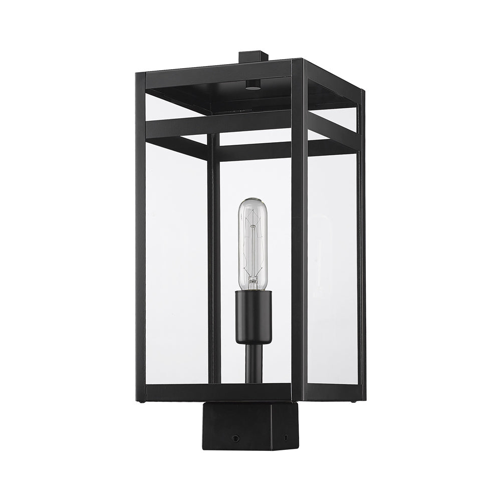 Nuri Outdoor Square Post Light in Detail.