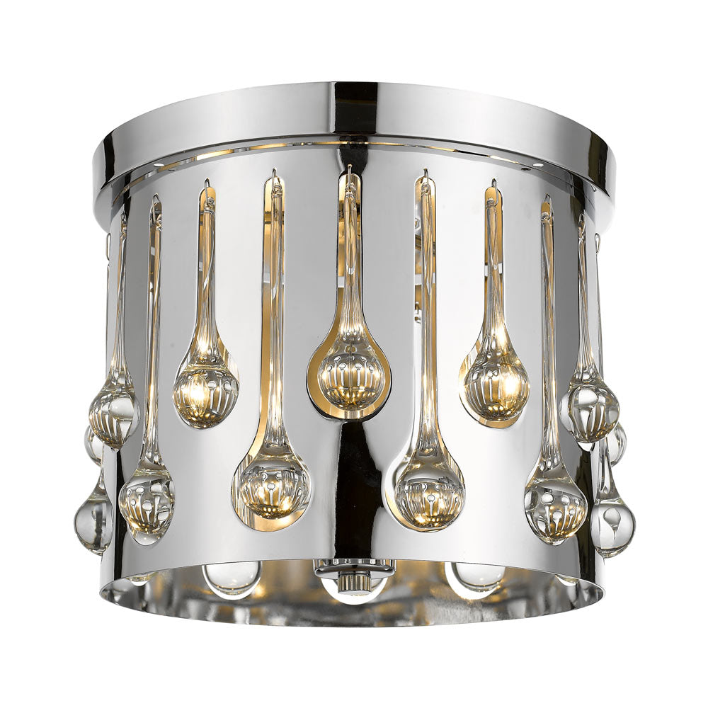 Oberon Flush Mount Ceiling Light in Detail.