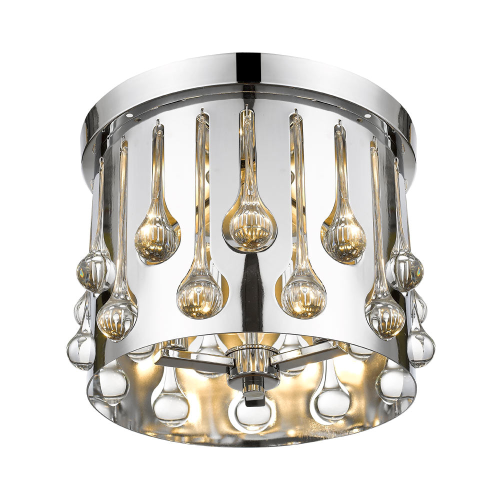 Oberon Flush Mount Ceiling Light in Detail.