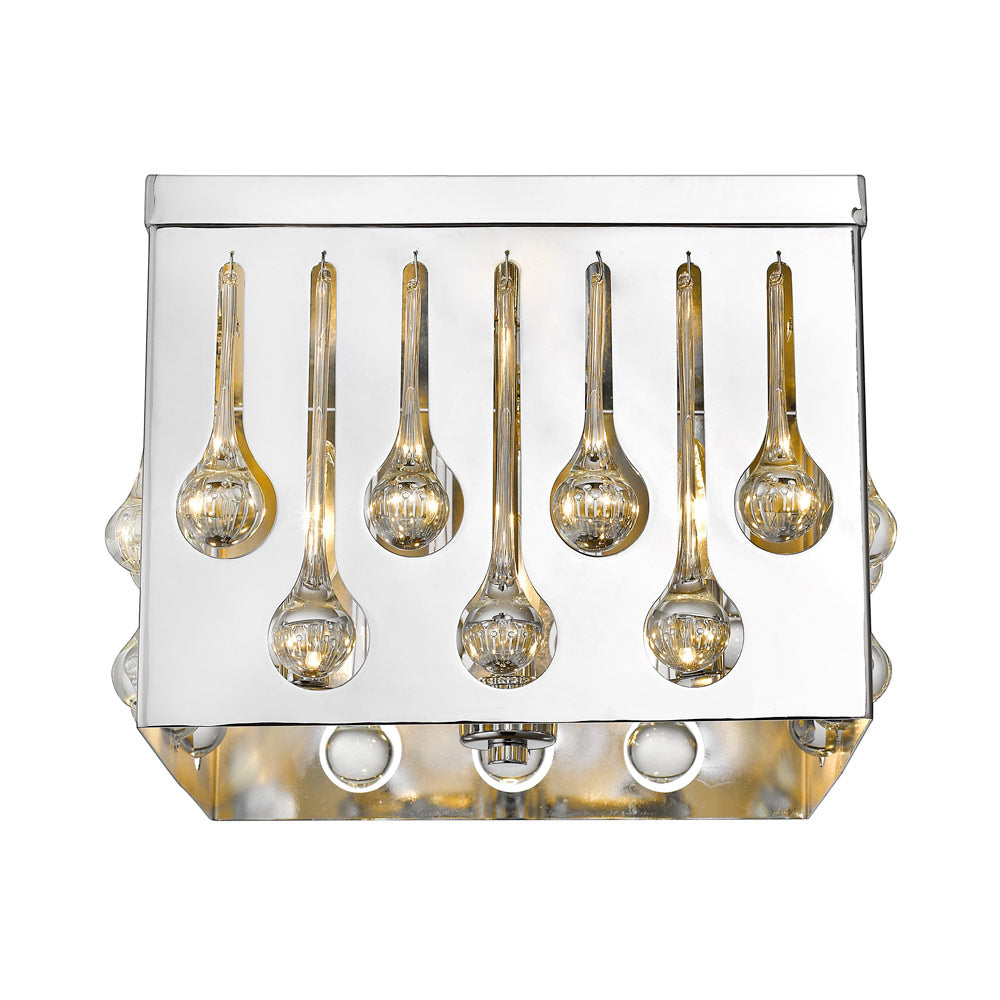 Oberon Rectangular Flush Mount Ceiling Light in Detail.